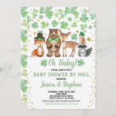 St Patrick's Day Baby Shower by Mail Kleeblatt Einladung (Vorne/Hinten)