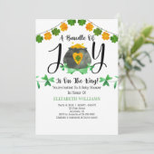 St. Patrick's Day Baby Shower Einladung (Stehend Vorderseite)