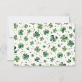 St Patricks Day Baby Shower Vielen Dank Dankeskarte (Rückseite)
