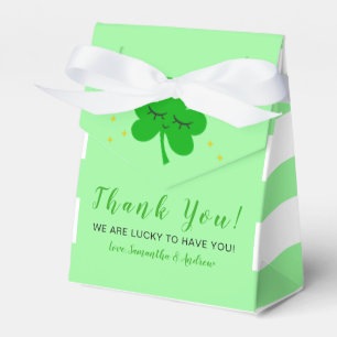 St Patrick's Day Baby Shower Vielen Dank Geschenkschachtel