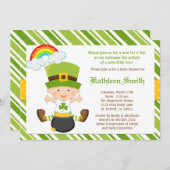 St Patricks Day Babydusche Einladung (Vorne/Hinten)