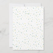 St Patrick's Day Babydusche wenig Glück Kleeblatt Ankündigung (Rückseite)