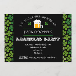 St. Patrick's Day Bachelor Party Einladung