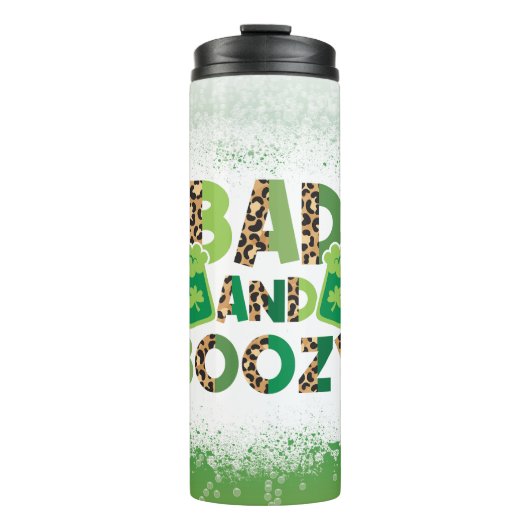 St Patrick's Day Bad and Boozy Thermosbecher (Vorderseite)