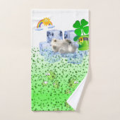 St. Patrick's Day Bad Handtuch Set Polar Bear (Handtuch)