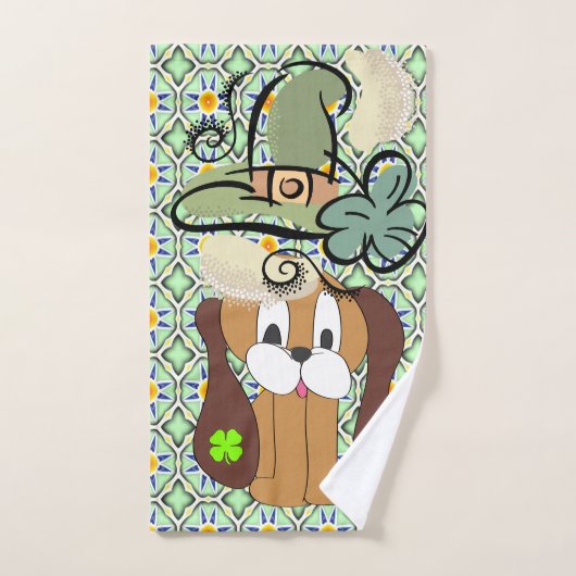 St. Patrick's Day Bad Handtuch Sets Dog (Handtuch)