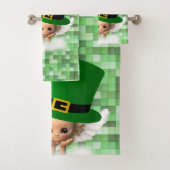 St. Patrick's Day Badetuch Set Angel (Insitu)
