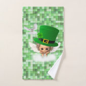 St. Patrick's Day Badetuch Set Angel (Handtuch)