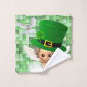 St. Patrick's Day Badetuch Set Angel (Waschlappen)