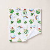 St. Patrick's Day Badetücher Sets Cupcake (Waschlappen)