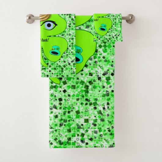 St. Patrick's Day Badetücher Sets Klee (Insitu)
