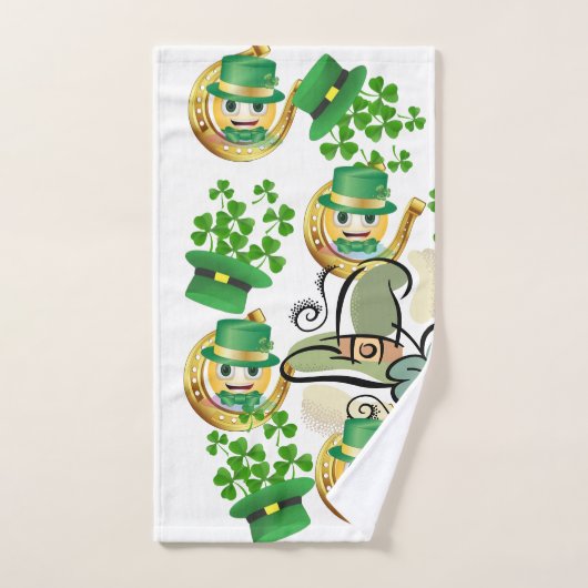 St. Patrick's Day Badewanne Handtuch Sets Horsesho (Handtuch)