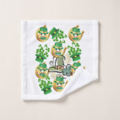 St. Patrick's Day Badewanne Handtuch Sets Horsesho (Waschlappen)