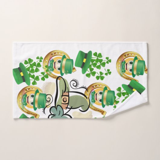 St. Patrick's Day Badewanne Handtuch Sets Horsesho (Handtuch)