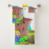 St. Patrick's Day Badewanne Handtuch Sets Pinguin (Insitu)