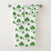 St Patrick's Day Badhandtuch Set (Insitu)