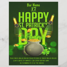 St. Patrick's Day Bar Event Flyer