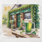 St. Patrick's Day Bar Pub Party Bierflaschenetikett (Einzelnes Label)