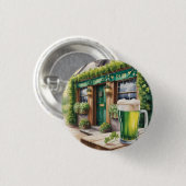 St. Patrick's Day Bar Pub Party Button (Vorne & Hinten)