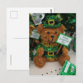 St. Patrick's Day Bären Postkarte (Vorne/Hinten)