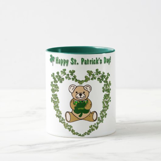 St. Patrick's Day Bären Tasse (Zentrum)