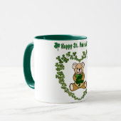 St. Patrick's Day Bären Tasse (Vorderseite Links)