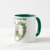 St. Patrick's Day Bärentasse Tasse (VorderseiteRechts)
