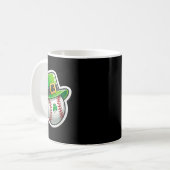 St. Patrick's Day Baseball Clover Hat Lucky Shamro Kaffeetasse (Vorderseite Links)