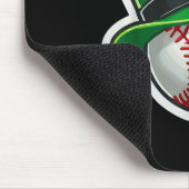 St. Patrick's Day Baseball Clover Hat Lucky Shamro Mousepad (Ecke)