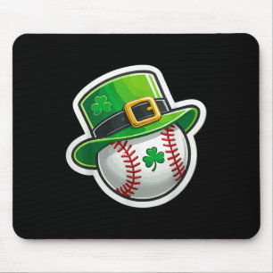 St. Patrick's Day Baseball Clover Hat Lucky Shamro Mousepad