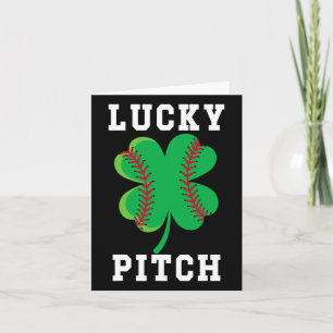 St Patricks Day Baseball Funny St Patrick's Baseba Karte