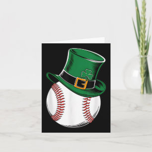 St Patricks Day Baseball Kleeblatt Karte