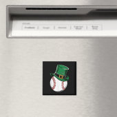St Patricks Day Baseball Kleeblatt Magnet (In Situ (Geschirrspüler))