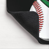 St Patricks Day Baseball Kleeblatt Mousepad (Ecke)