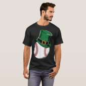 St Patricks Day Baseball Kleeblatt T-Shirt (Vorne ganz)