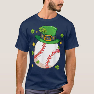 St Patrick's Day Baseball Liebhaber Lucky Leprecha T-Shirt