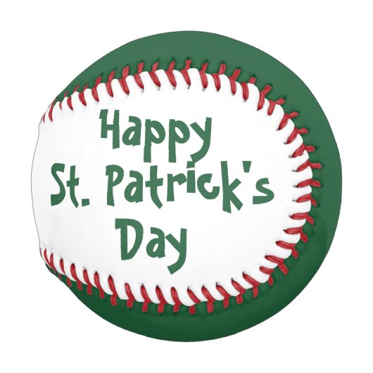 St. Patrick's Day Baseball von dalDesignNZ (Rückseite Links)