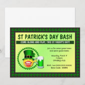 St Patrick's Day Bash Einladung (Vorne/Hinten)