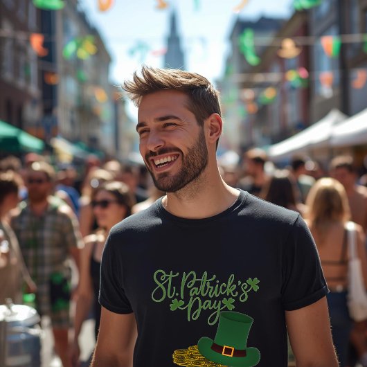 St. Patrick's Day Basic Dark Men's T-Shirt