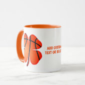 St Patrick's Day Basketball 4 Blätter Kleeblatt Tasse (Vorderseite Links)