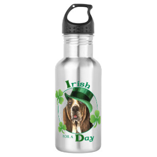St. Patrick's Day Basset Trinkflasche