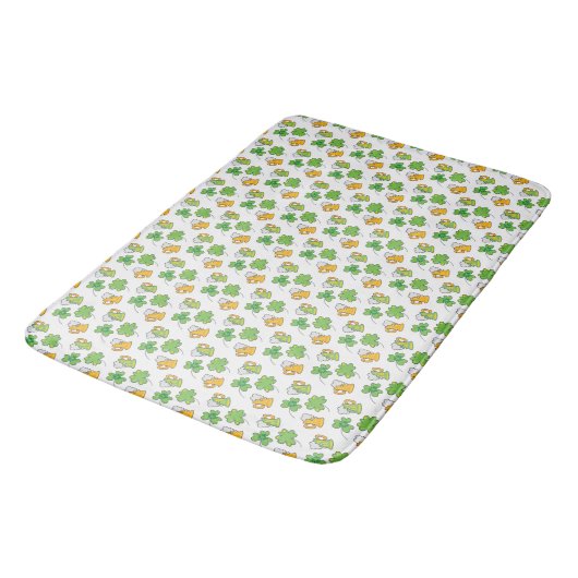 St. Patrick's Day Bath Mat Badematte (Schrägansicht)
