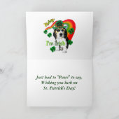 St. Patrick's Day Beagle Karte (Innenseite)