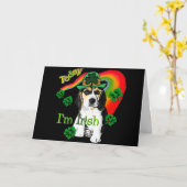 St. Patrick's Day Beagle Karte (Gelbe Blume)