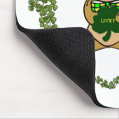 St. Patrick's Day Bear Mousepad (Ecke)