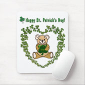 St. Patrick's Day Bear Mousepad (Mit Mouse)