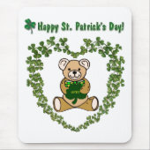 St. Patrick's Day Bear Mousepad (Vorne)
