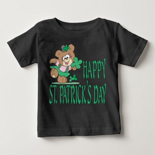 St. Patrick's Day Bear Säugling Shirt (Vorderseite)