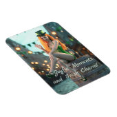 St Patrick's Day Beauty sitzt auf einem Fass Magnet (Rechte Seite)