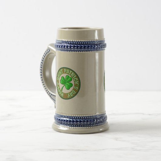 St. Patricks Day-Becher Bierglas (Vorderseite Links)